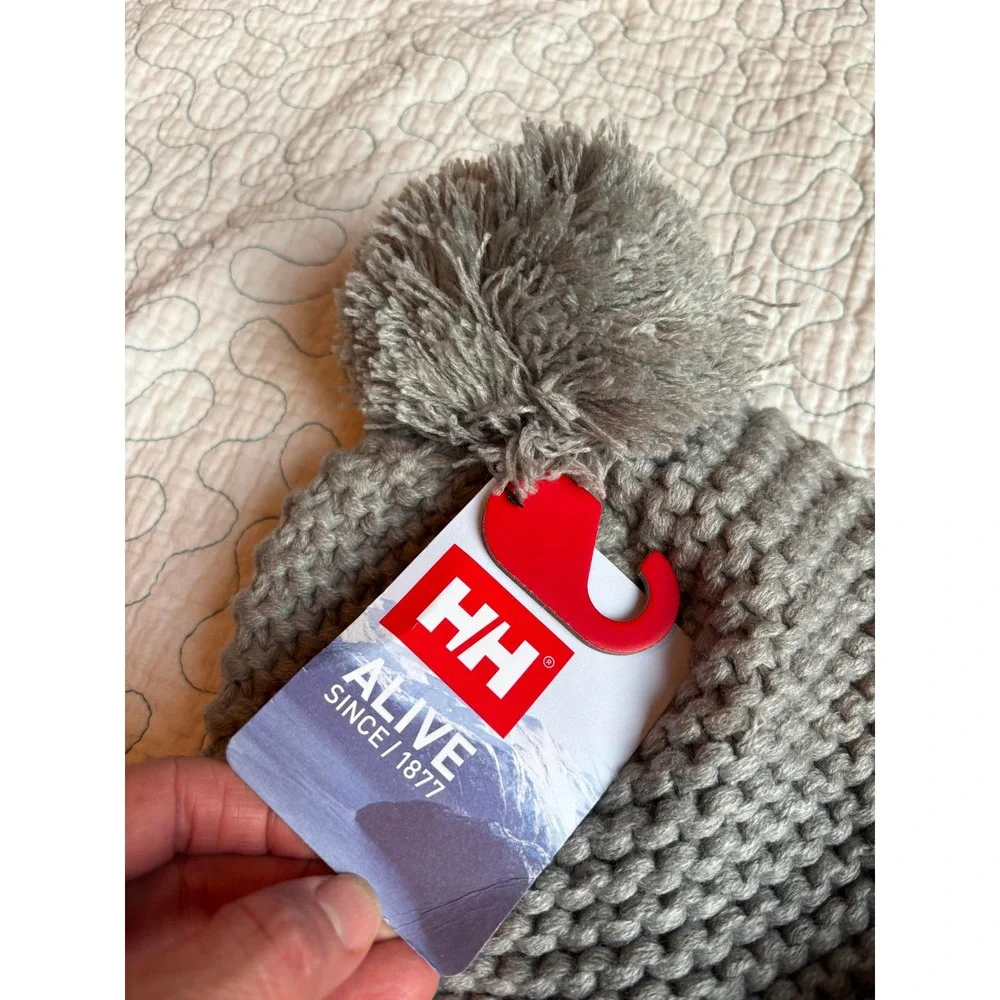 Helly Hansen Calgary Chunky Beanie Womens Pom Knit Hat